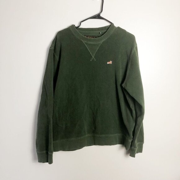 Akoo Brand Crewneck Logo Cotton Green Sweater 2XL Mens - Picture 1 of 8